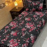 4 Pieces Crystal Cotton Single Pair Bedsheet  SB 501